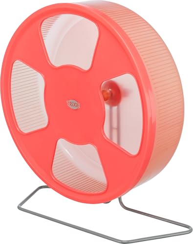 TRIXIE Roue d'Exercice ø 28 cm - Plastique, à Poser ou à Accrocher, Couleur Aléatoire