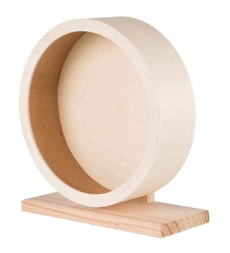 TRIXIE Roue d'Exercice pour Hamsters - Surface en Liège, Silencieuse | ø 28 cm